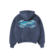 Moletom Oversized Marmorizado - Thunder Azul