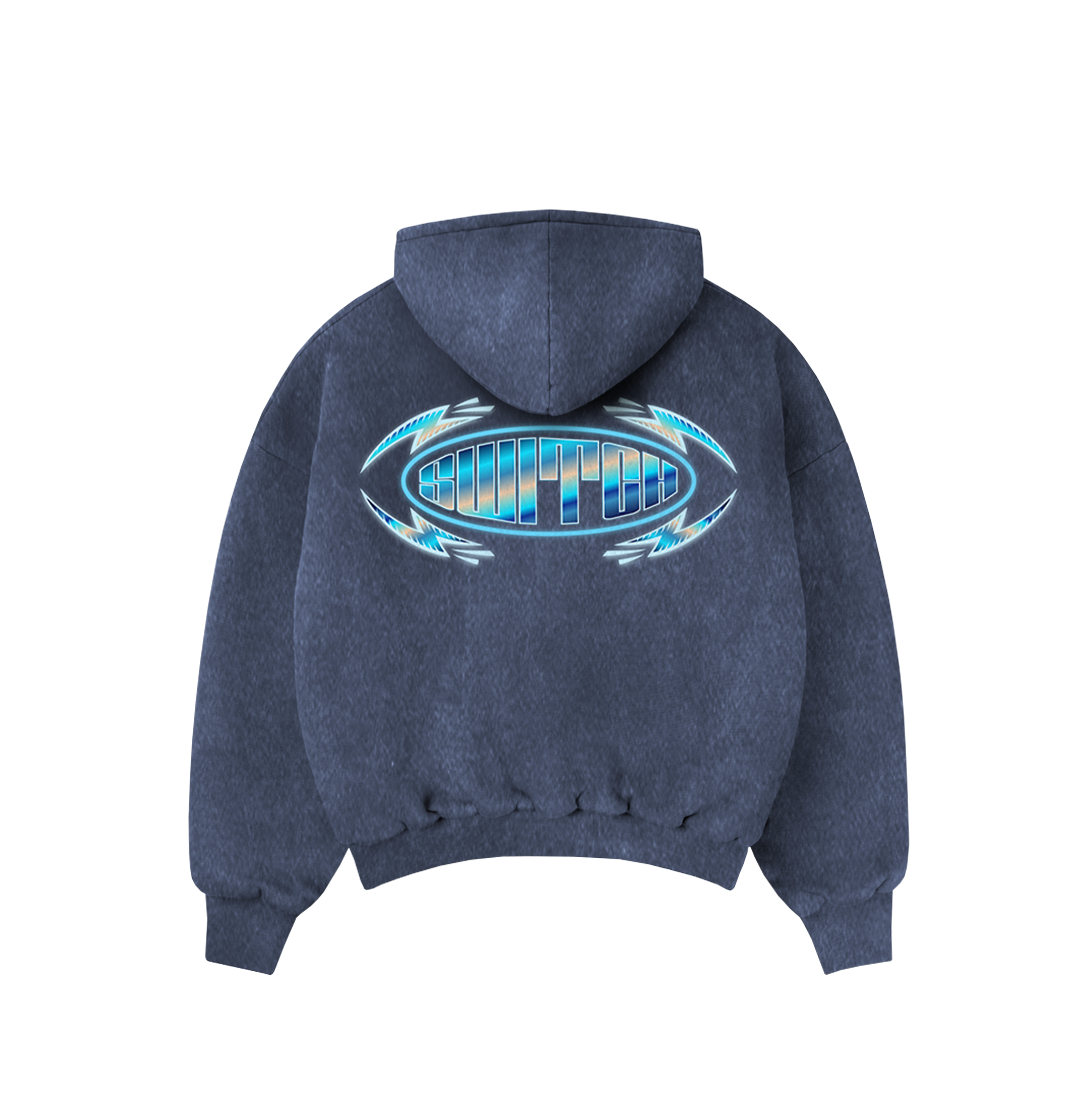 Moletom Oversized Marmorizado - Thunder Azul