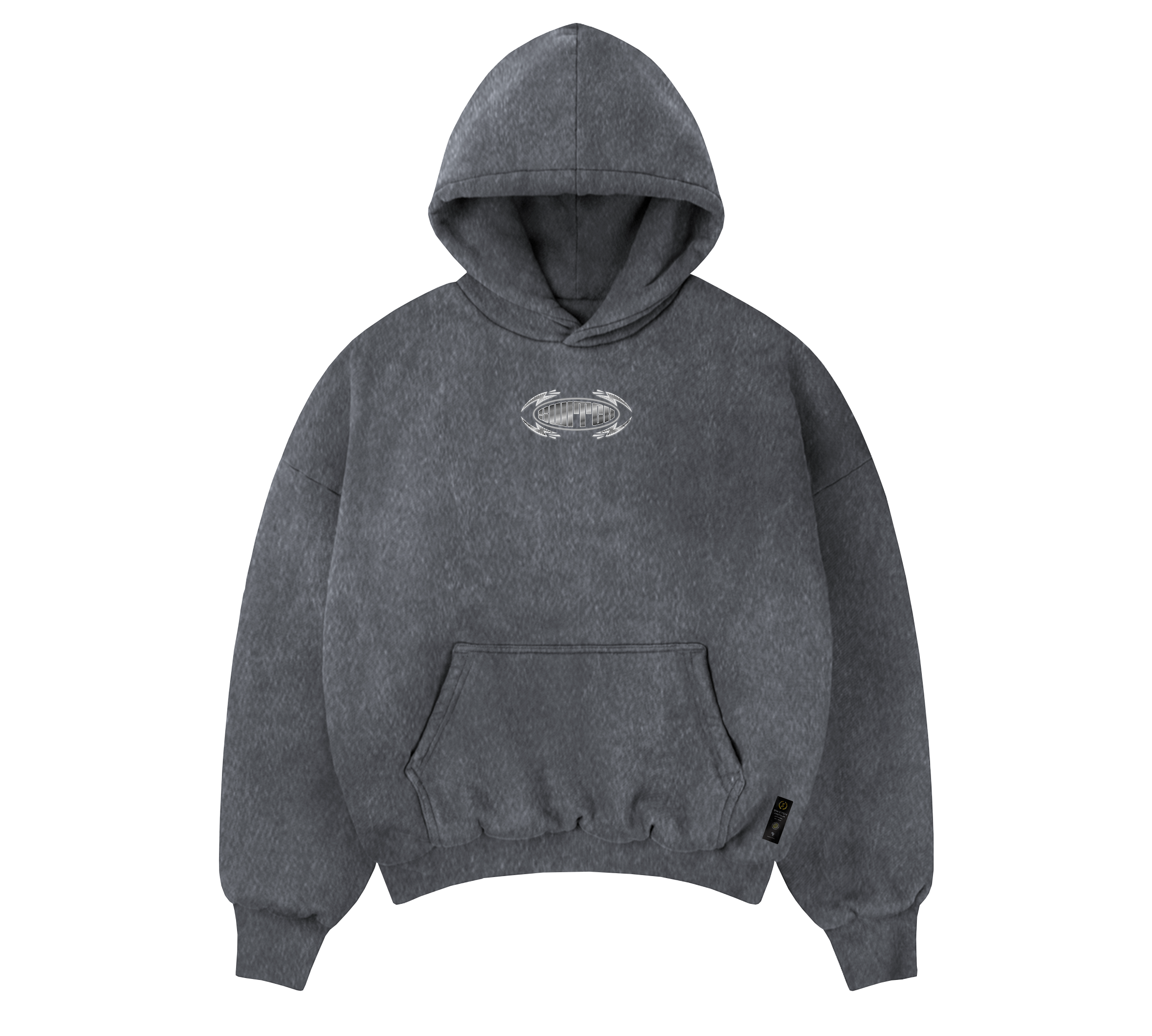 Moletom Oversized Marmorizado - Thunder Cinza