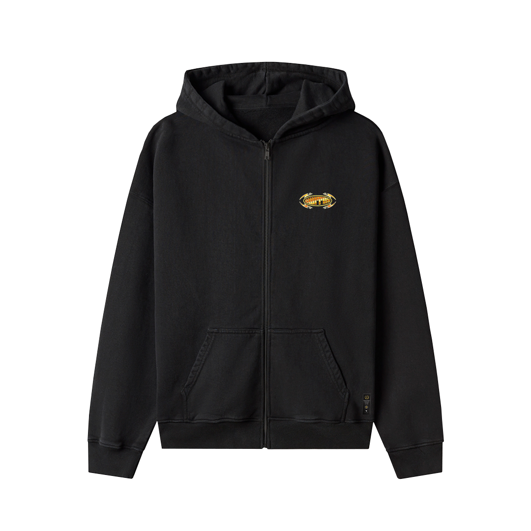 Moletom Canguru com Zíper - Thunder Dourado