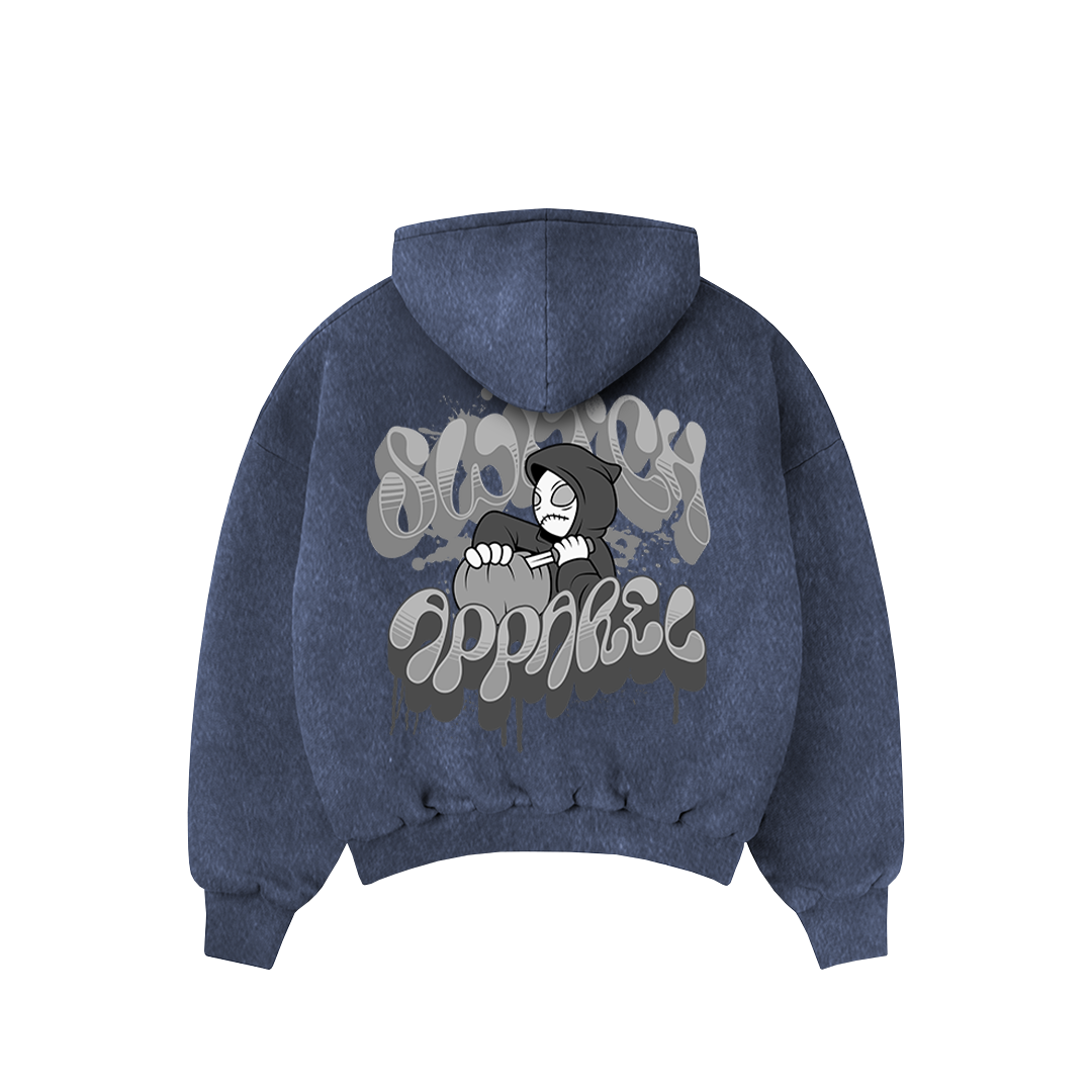Moletom Oversized Marmorizado - Street Ghost - 1