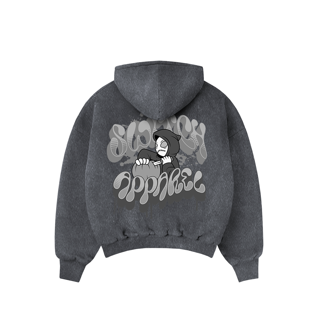 Moletom Oversized Marmorizado - Street Ghost - 1