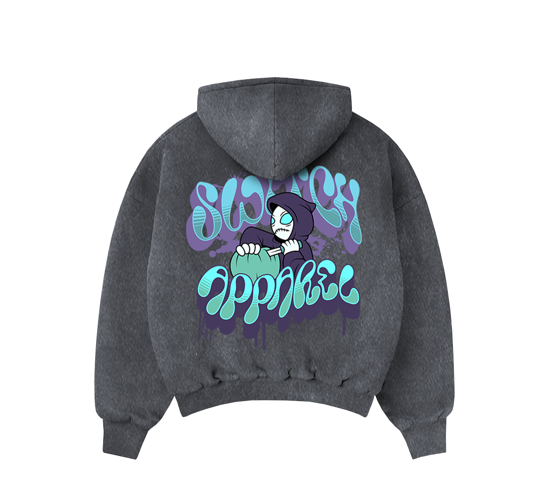 Moletom Oversized Marmorizado - Street Ghost - 3