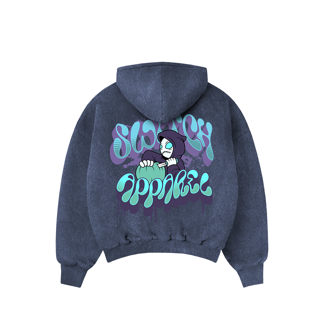 Moletom Oversized Marmorizado - Street Ghost - 3